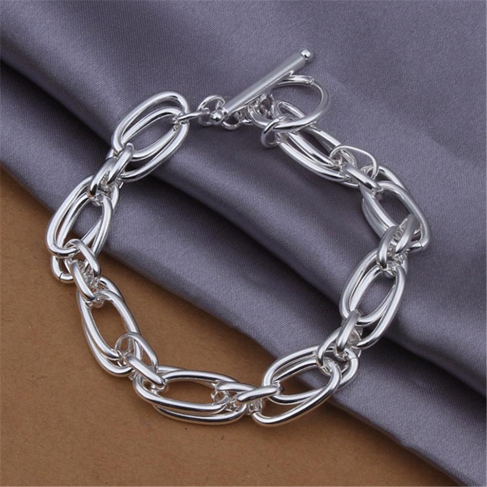 Kupfer Gliederkette Armband Ineinandergreifende Ringe Design Modeschmuck für Damen Mann