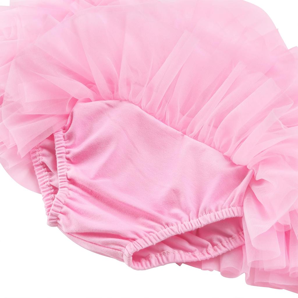 LittleForBig Weicher Ballerina Tutu Rock Mesh Größe XL Damen Unterwäsche, [Organza Rock], Slips/Briefs, Rosa,