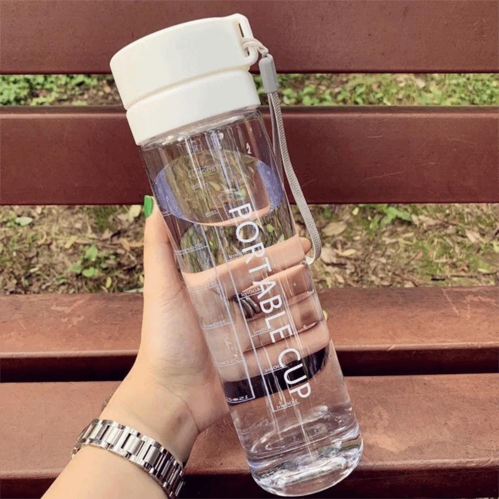 Bouteille d'eau de sport 800 ml Tasse en plastique transparente Nouvelle tasse à eau Voyage
