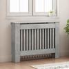 Radiator Cover Concrete Grey 112 x 19 x 81.5 cm Particleboard