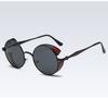 Retro Polarized Steampunk Round Sunglasses Mirror Glasses Male Female Glasses