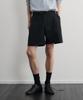 Le Mad One-Pleat Elastic Half Pants - Deep Navy