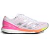 Adidas Adizero Boston 9 White Screaming Pink Women's Sneakers H68744