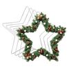 Metal Craft Rings 8 Inch Star Wreath Suncatcher Frame 5 Pieces Dream Catcher DIY Tool for Crafts Floral Centerpieces Birthday
