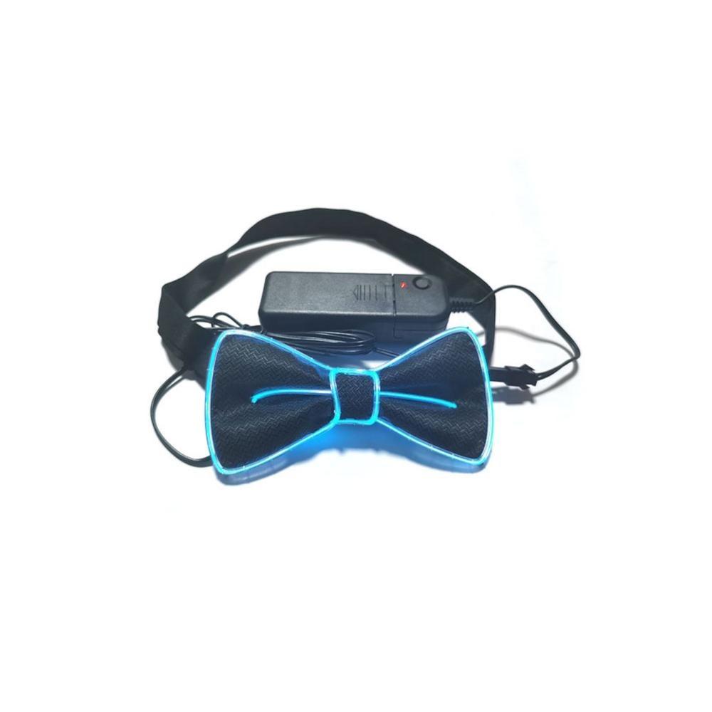 Glow In The Dark LED Bow Tie Luminous Flashing Necktie Wedding Christmas Birthday Party Decor Home Decoration Halloween Cosplay