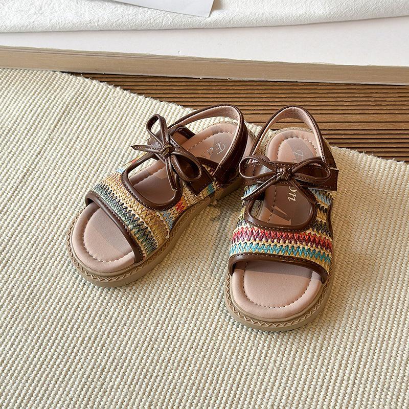 2026 Summer Beach Princess Open-Toe Sandals for Girls - Soft Sole 22