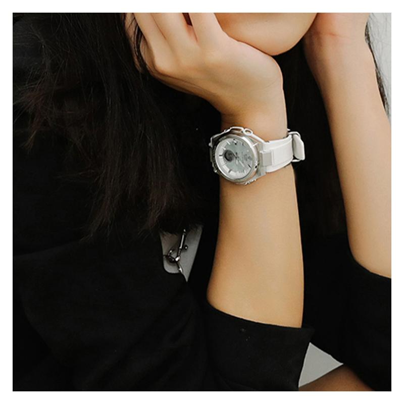 Casio BABY-G G-MS Serie Trendig Elegant Lässig Solar Sport Wasserdicht und Stoßfest Quarz Uhr Solar Quarzwerk Harzarmband MSG-S200-7APR
