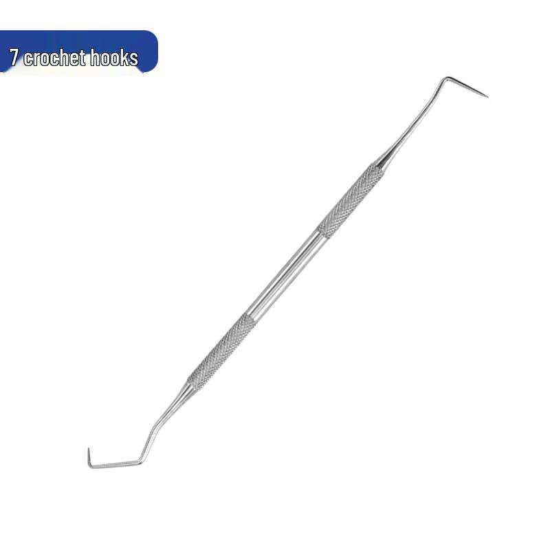 Dental Tool Set: Teeth Cleaner, Tweezers, Mouth Mirror & Probe for Oral Care