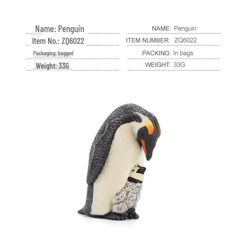 Penguin Model Toy - Children's Cross-border Cognitive Simulation of Emperor & African Marine Animals