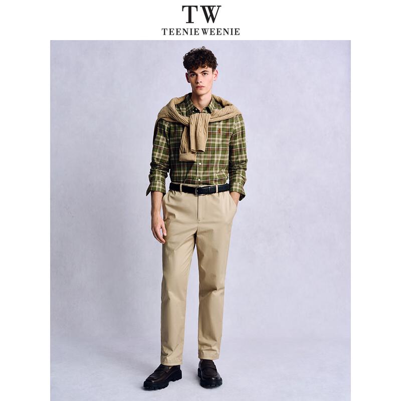 Teenie Weenie Men s Plaid Long-Sleeve Casual Shirt L