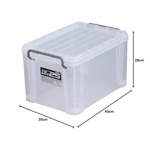 JEJ Astage Aufbewahrungsbox, Hergestellt in Japan, NC Box, Spielzeugbox #25, Stapelbar, Katastrophenschutz, 29,5 cm breit x 44,3 cm tief x 26 cm hoch