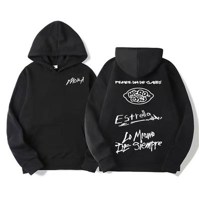 Rapper Mora Lo Mismo De Siempre Album Hoodies Mannen Vrouwen Herfst Winter Katoenen Sweatshirt Harajuku Vintage Gothic Hoodie Pullovers
