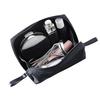 LOYELEY cosmetic pouch women makeup storage bag stylish lightweight compact cosmetics toiletries tools small items business trips travel (black)