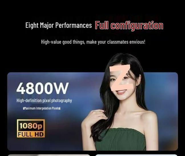 4K Digital Camera with Flip Screen for Selfies, 9600W HD High Pixel Quality