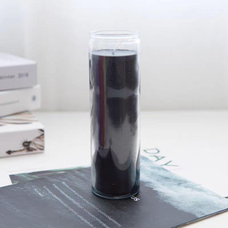 

Церковная свеча на семь дней, диаметр 7,5 см, стеклянная, религиозная, парафиновая, без запаха, рождественская, хэллоуинская свеча