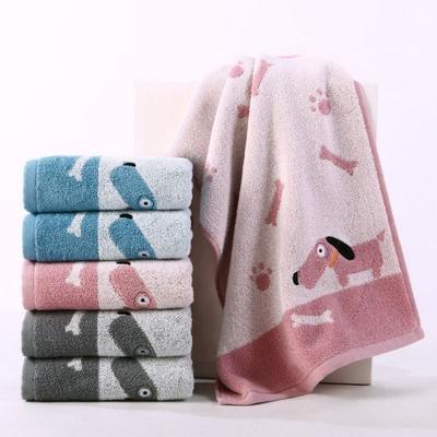 Handtuch-Stickerei-Design, schnell trocknend, verdickt, tolles Welpenmuster, Badezimmer, Dusche, groß, Heimbedarf