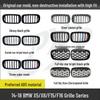 Black Three-Color Double Bar Warrior Grille for 2014-2018 BMW X5/X6 F15/F16