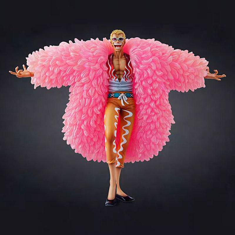 26cm One Piece Anime Figures Oka Shichibukai Donquixote Doflamingo Action Figure PVC Statue Model Toys Doll Birthday Gift