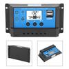 30A LCD Solar Charge Controller 12V 24V Automatic Identification Fully 4‑Stage PWM Controlling