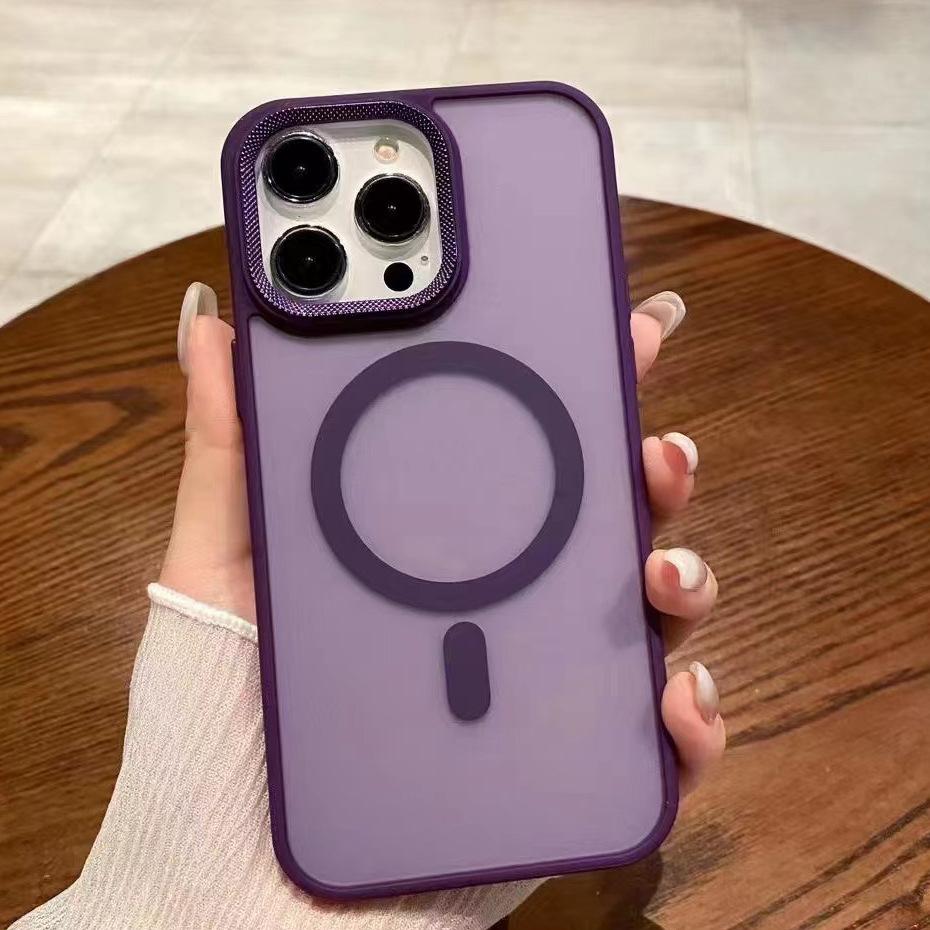 

Applicable To Apple 15promax Mobile Phone Case IPhone 14 Skin Feeling 13 Magnetic Protective Case Apple 15Plus