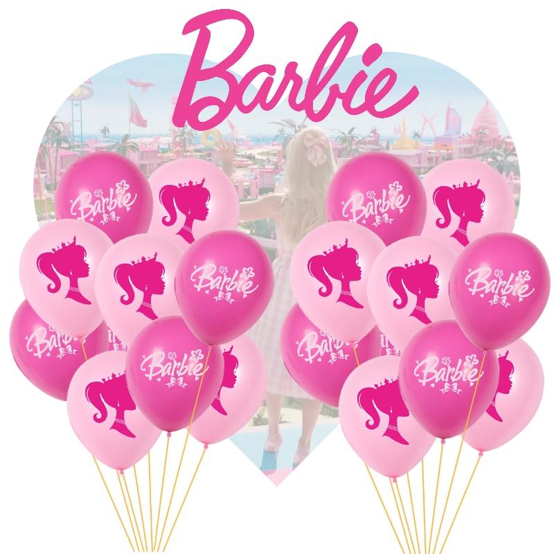 Pretty Pink Barbie Latex Balloons For Girls Birthday Party Decorations