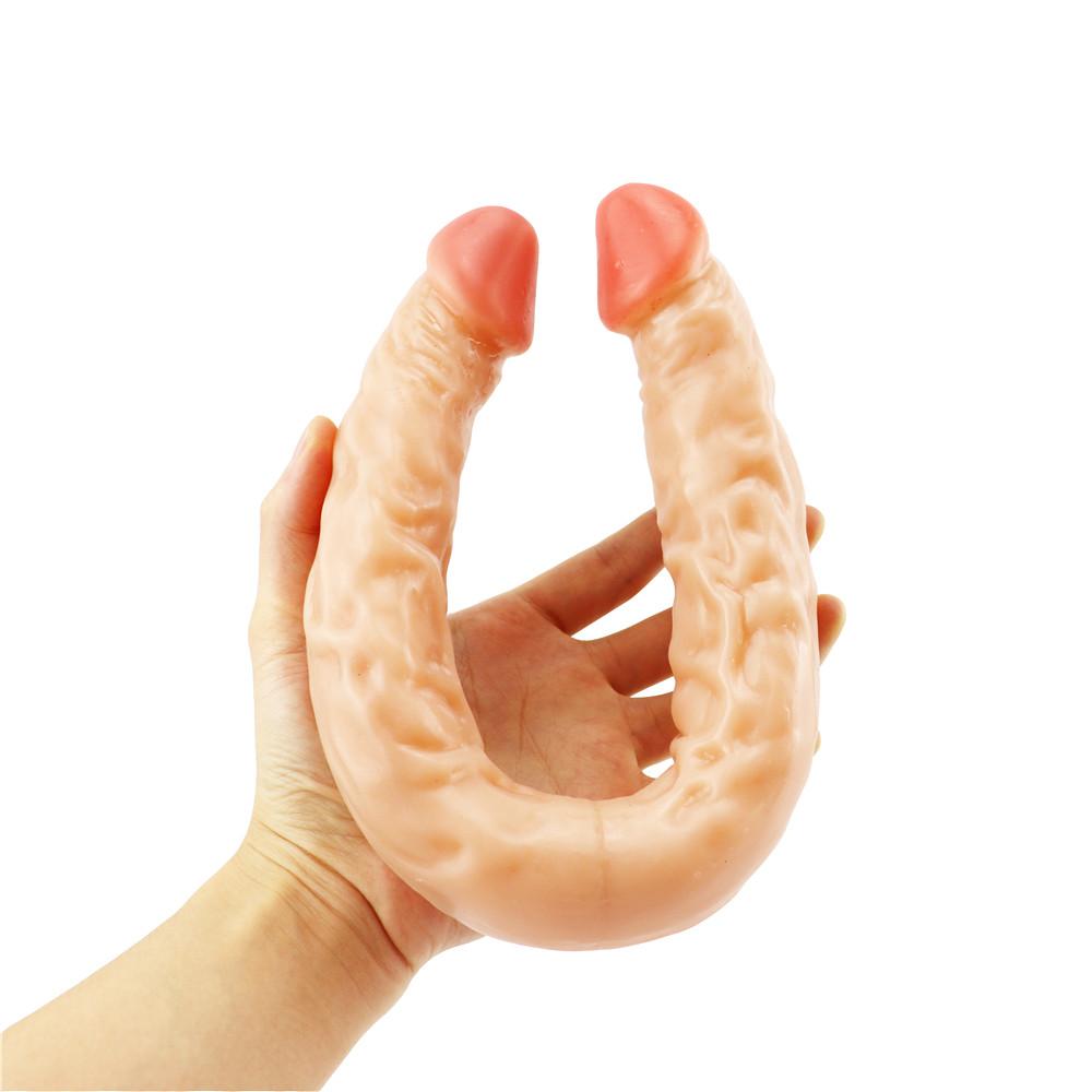 Double-end Realistic Dildo Soft Dildos Sex Toys for Woman Couples Penis Anal Butt Plug Female Masturbation