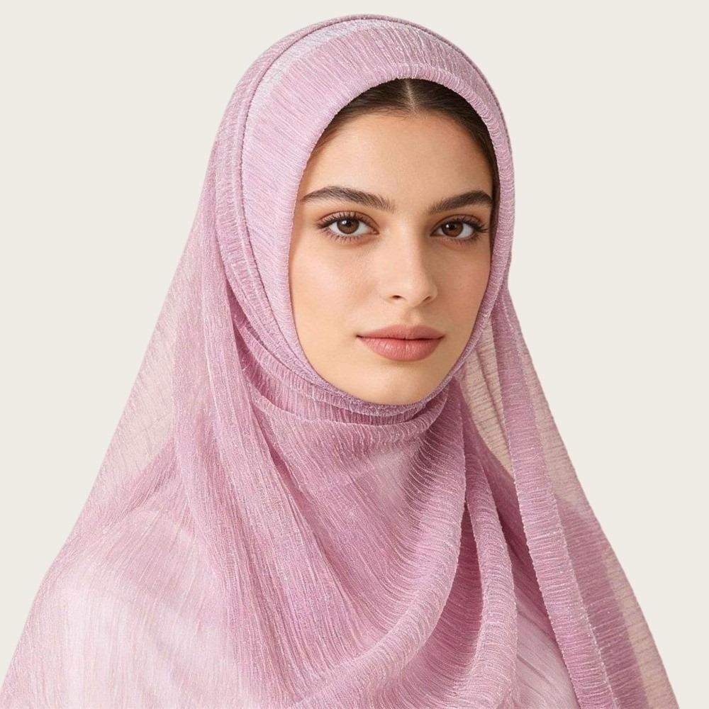 Solid Color Plain Headscarf Breathable Modest Shawl Wrap Fashion Long Hijab For Women