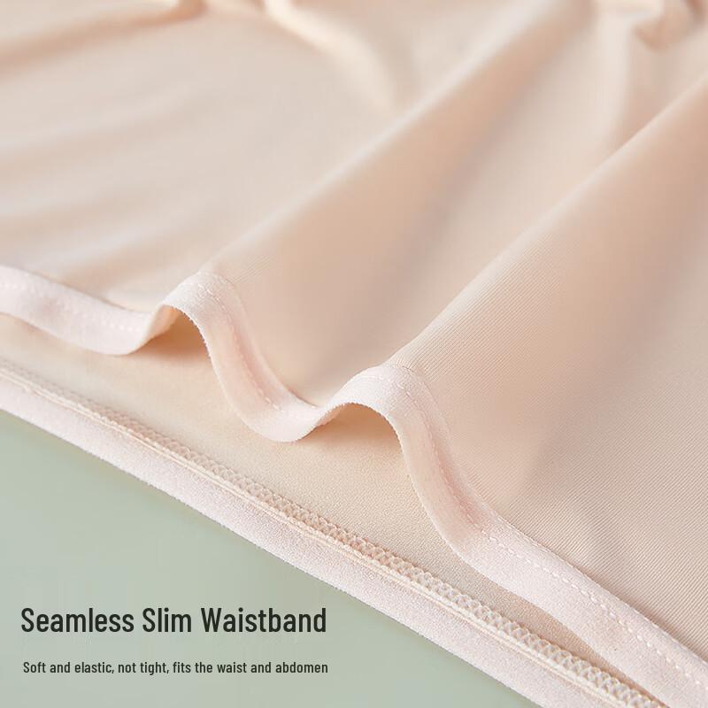 MaoRen Women's Ice Silk Seamless Antibacterial Briefs 4-Pack