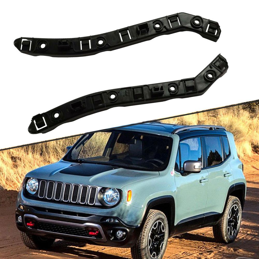 New Pair Front Bumper Face Bar Brackets Retainer Mounting Braces LH&RH CH1043123