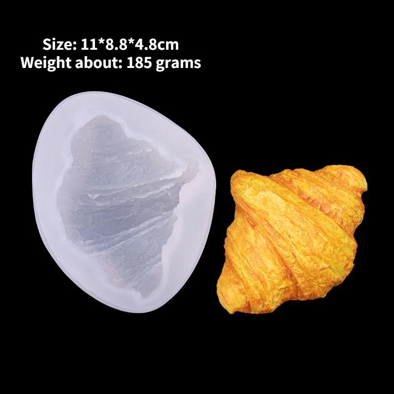 

Горячие 3D Силиконовые Симуляционные Хлеб Круассаны Грязные Булочки Мусс Шоколадные Формы Креативный Дизайн Французской Закуски DIY Изготовление Форма-Ракушка