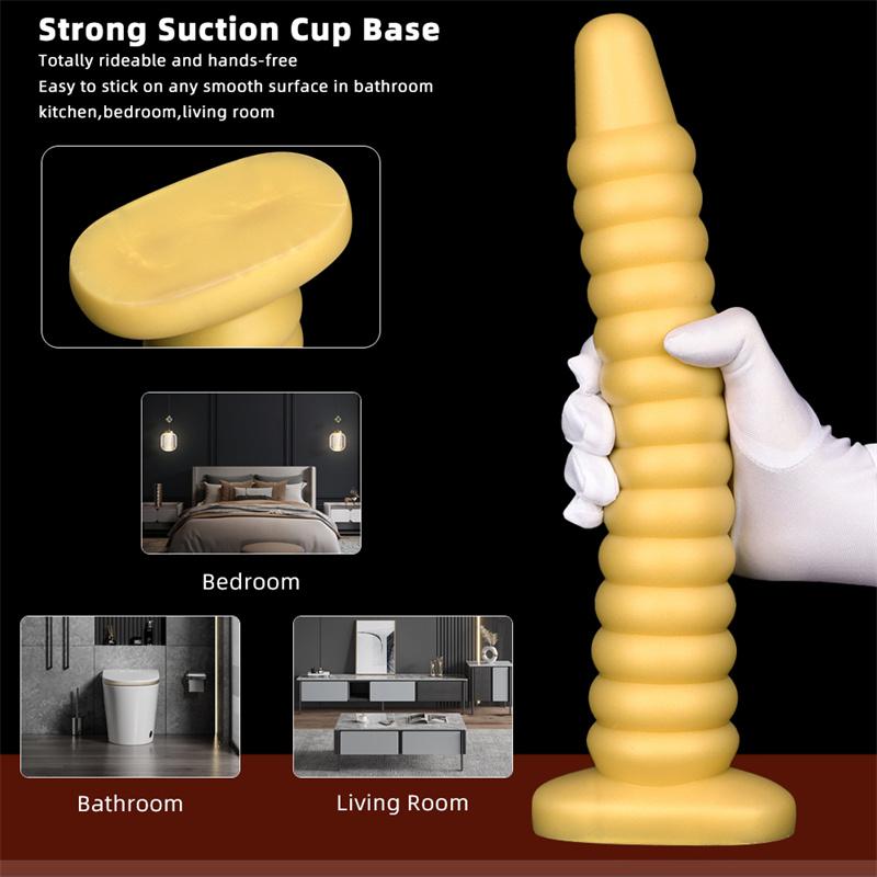 Tappi anali posteriori in silicone extra-lunghi di grandi dimensioni Indossare strisce anali Pratica Strumento di tortura anale Strumento di dilatazione anale Daisy Ano