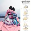 1pc Stitch Printing Blanket - Soft, All-Season Throw for Living Room, Bedroom,Personalized Gift with Adorable Cartoon Design