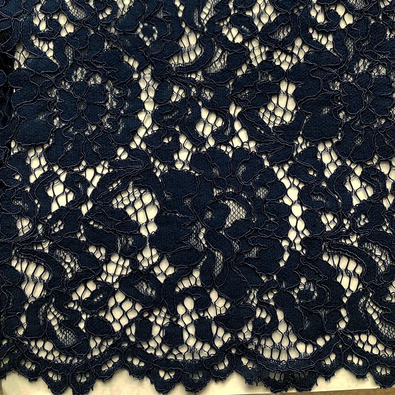 Woman Plus Navy Tuck Ribbon Lace Dress Women's &