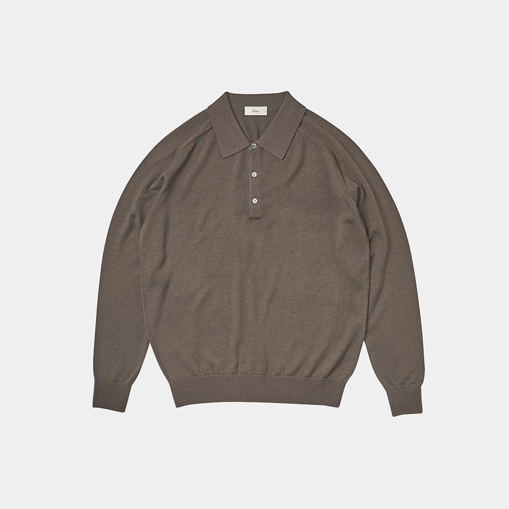 Berno 24Ss Cashtouch Saddle Sleeve Polo Knit Chimney M