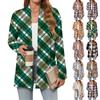 Women's Christmas Printed Lightweight Cardigan Long Sleeved Casual Loose Thin Fit With Pockets Cardigan Jacket