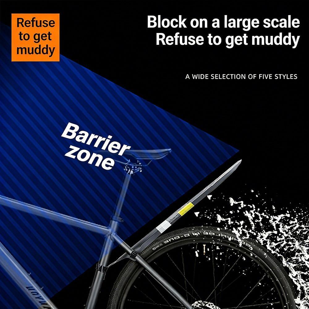 PP Bike Fender Multicolor Saddle Mud Guard Wings Durable Bicycle Mudguard Outdoor Sports
