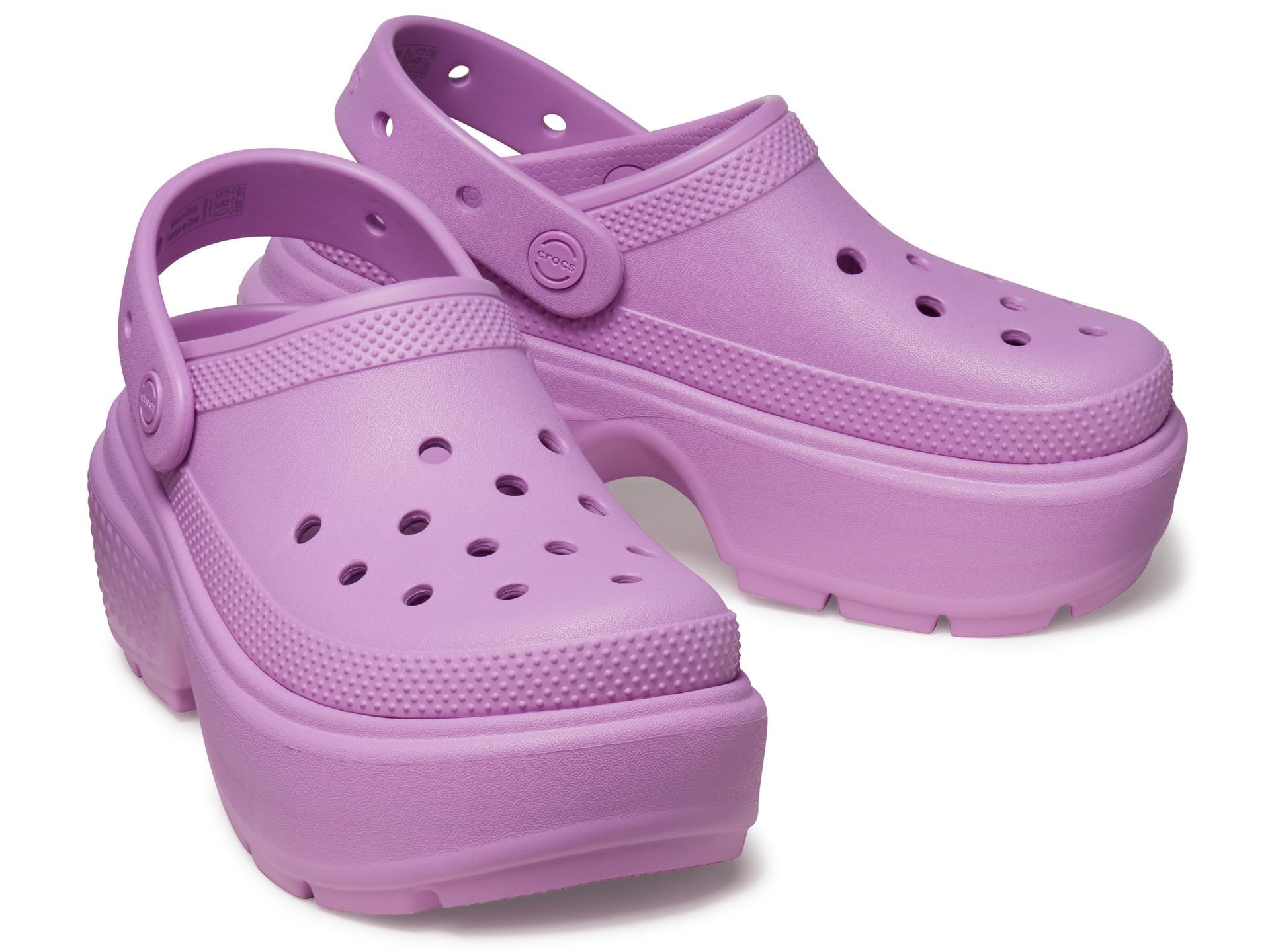 Crocs Stomp Clog Sandals 209347-6WQ (Purple/Size 22.0/Women s)