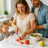 WXCOO Acrylic Cutting Board Transparent Chopping Boards with Lip for Cut Bread Fruit Cutting Board Kitchen Protector Counter