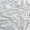 100 Pieces White Handmade Label Shaped Tags for