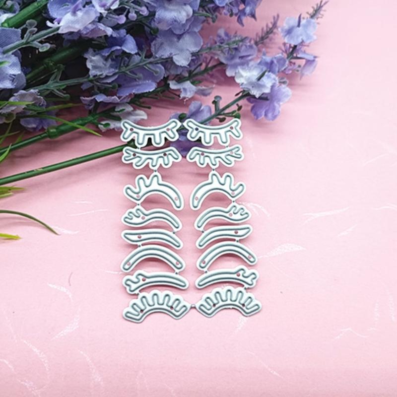 Carbon Steel DIY Eyebrow Eyelashes Knife Mold Cutting Dies Embossing Stencils Template for Decorative Paper Album Card