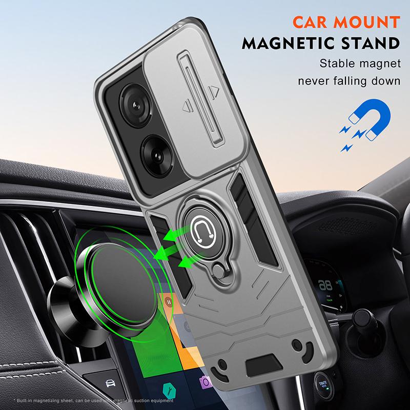 For Xiaomi 13T Luxury Magsafe Magnetic Wireless Charging Armor Case For Xiaomi 13T Pro Slide Camera Protection Cover For Mi 13T