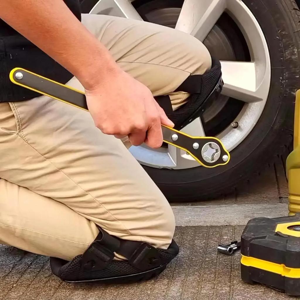 Professional Knee Pads for Work with Secure Double Straps & Regulable Clips Would Industrial Heavy Duty Tactical Gardening