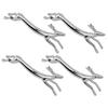 4PCS Cutlery Rest Silver Chopstick Stand Electroplated Polished Zinc Alloy Animal Shape Versatile Holder Rack for Fork