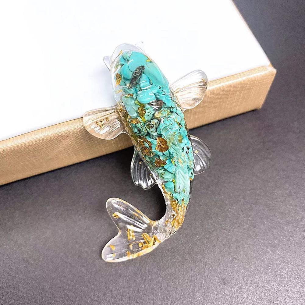 Charming Fish Ornament for Car and Home Decor Crafted from Natural For Crystal