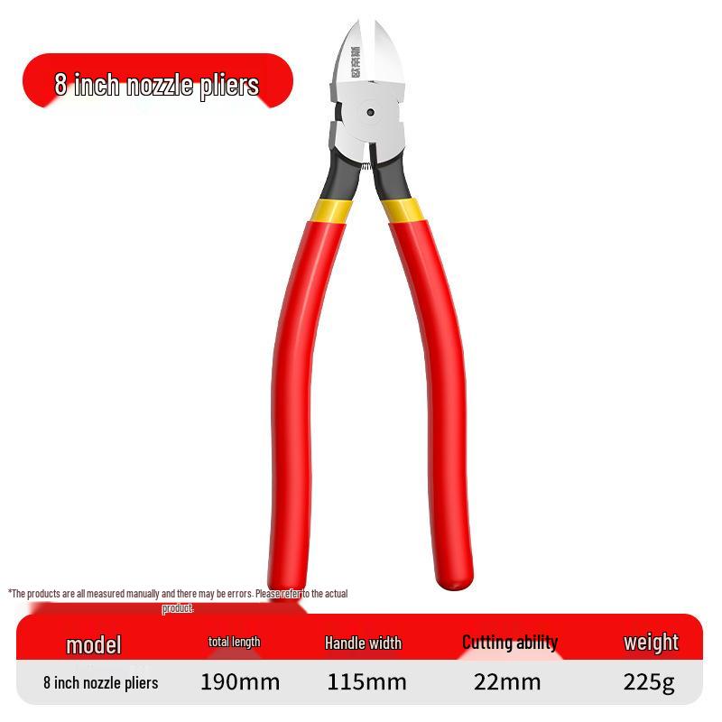 Industrial Grade Angled Cutters: High Hardness Offset Thin Jaw Pliers for Electricians and Electronic Models