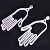 2Pcs Multipurpose Plastic Golf Gloves Keeper Support Stretcher Accessory(White   Light Pink)