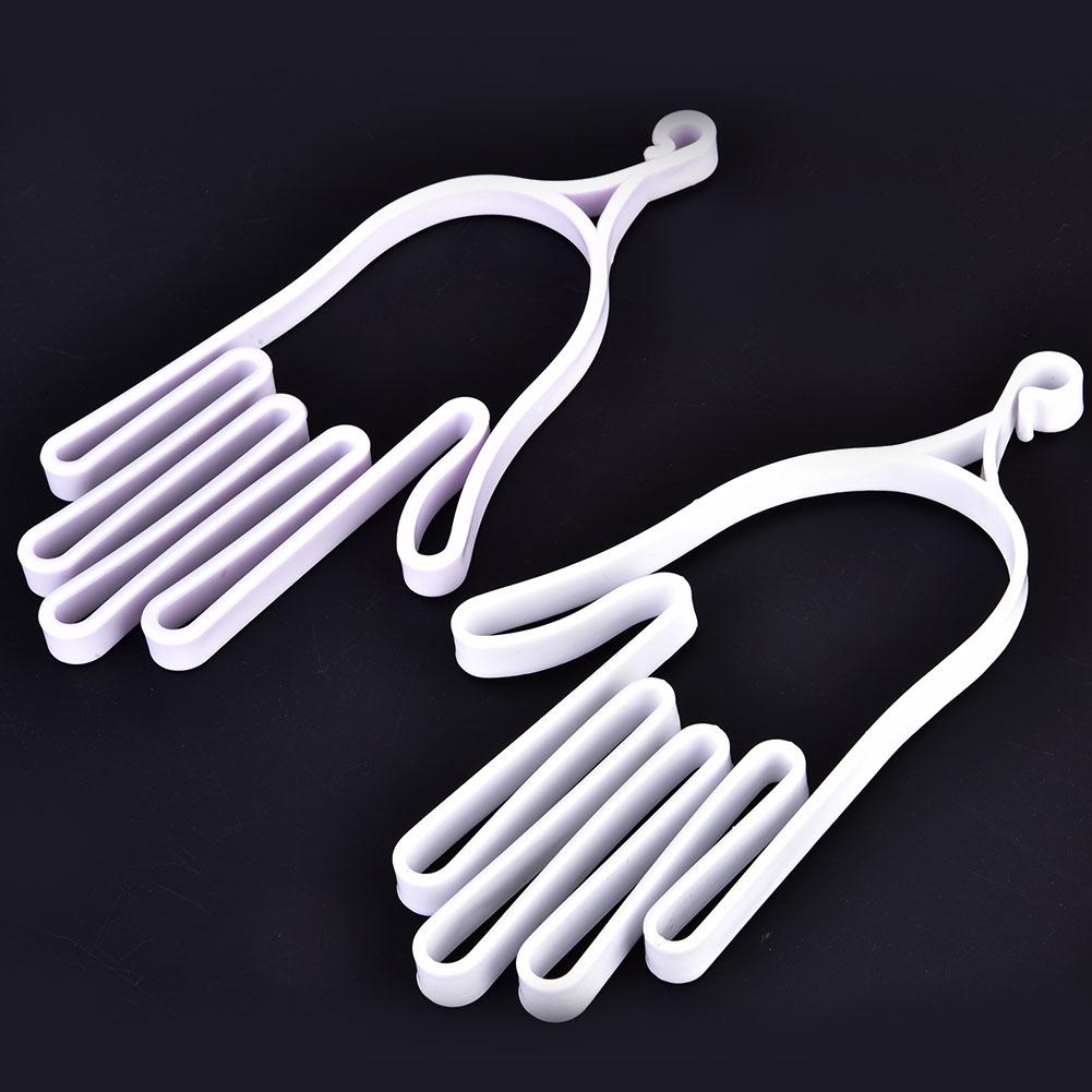 2Pcs Multipurpose Plastic Golf Gloves Keeper Support Stretcher Accessory(White Light Pink)