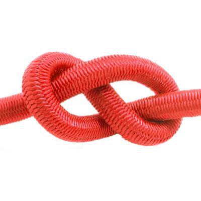DQ-PP Rubber Rope | 8mm | 1m | Red | Bungee Cord Expander Rubber Cord Rubber Rope Tension Rope Tarpaulin Rope Tension Rubber
