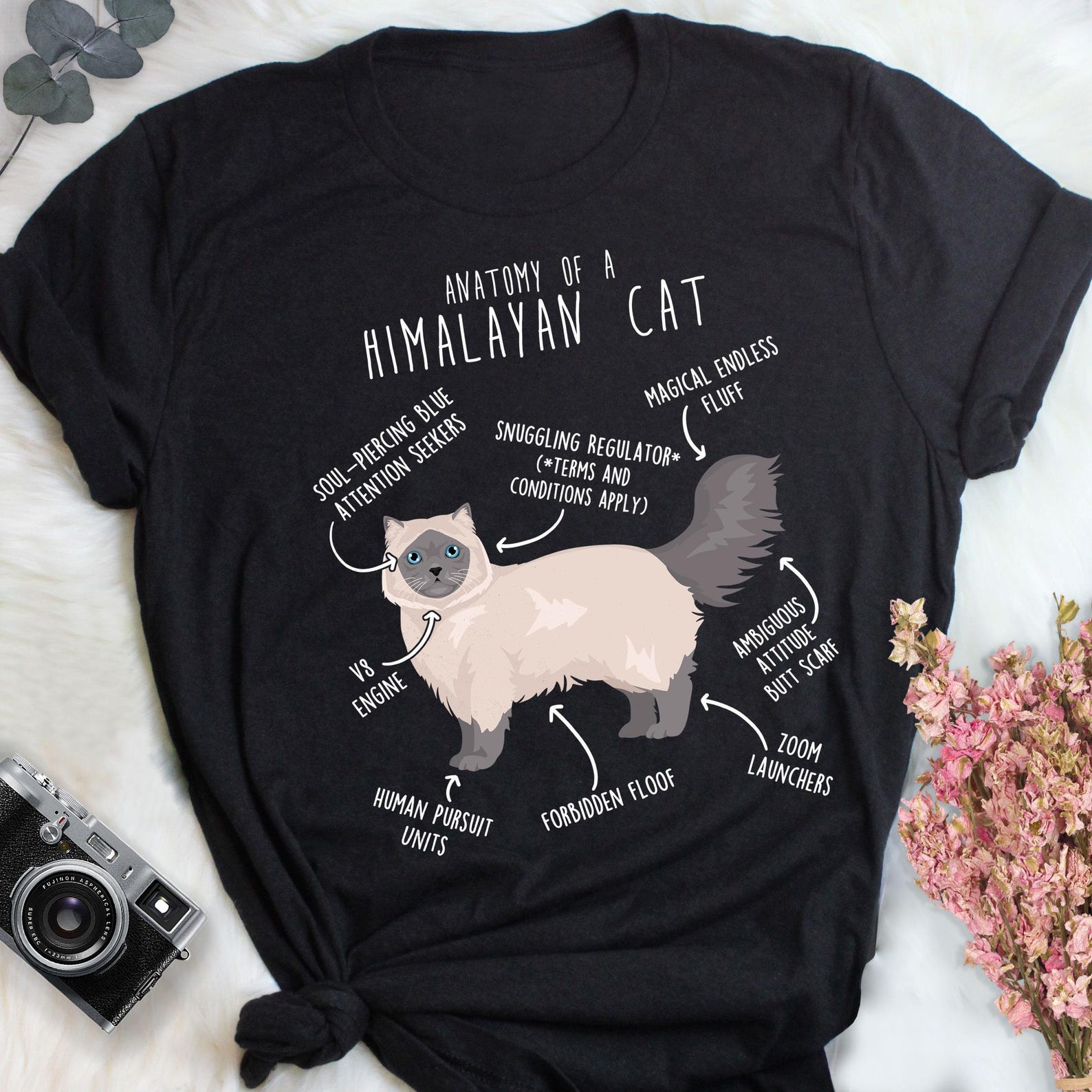 Blue Himalayan Cat Shirt, , , Funny Cat Lover Gift, Cute Pet T-shirt Himalayan Cat Lover Tshirt Cat Tee Cat Mom Dad 150