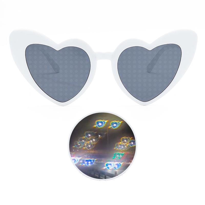 Heart Effect Night Glasses - Trendy Douyin Style Romantic Sunglasses for Women